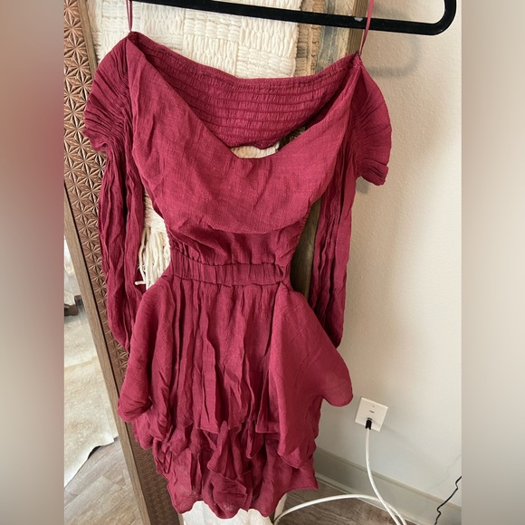 Maroon romper, purchased from 7 Bar Boutique - Picture 3 of 5